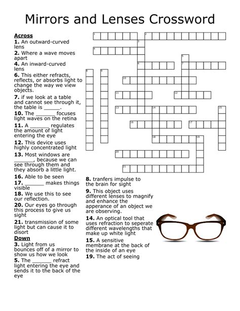 mirror eyes crossword|Mirror